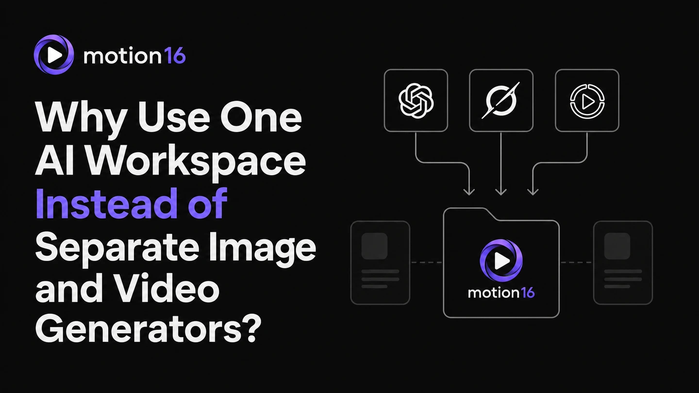Why use one AI workspace instead of separate image and video generators?