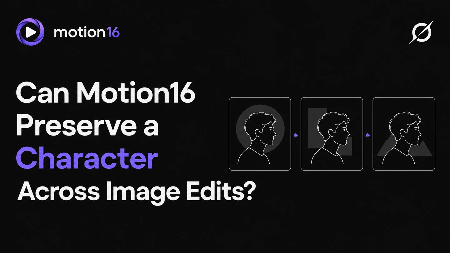 Can Motion16 preserve a character across image edits?