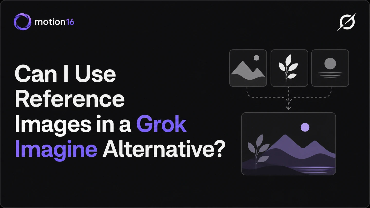 Can I use reference images in a Grok Imagine alternative?