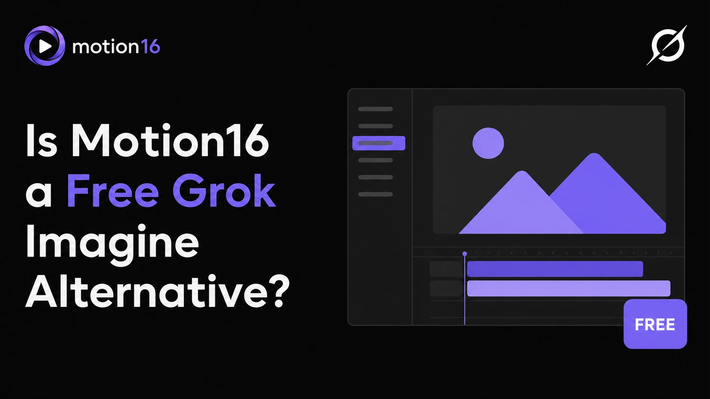 Is Motion16 a free Grok Imagine alternative?
